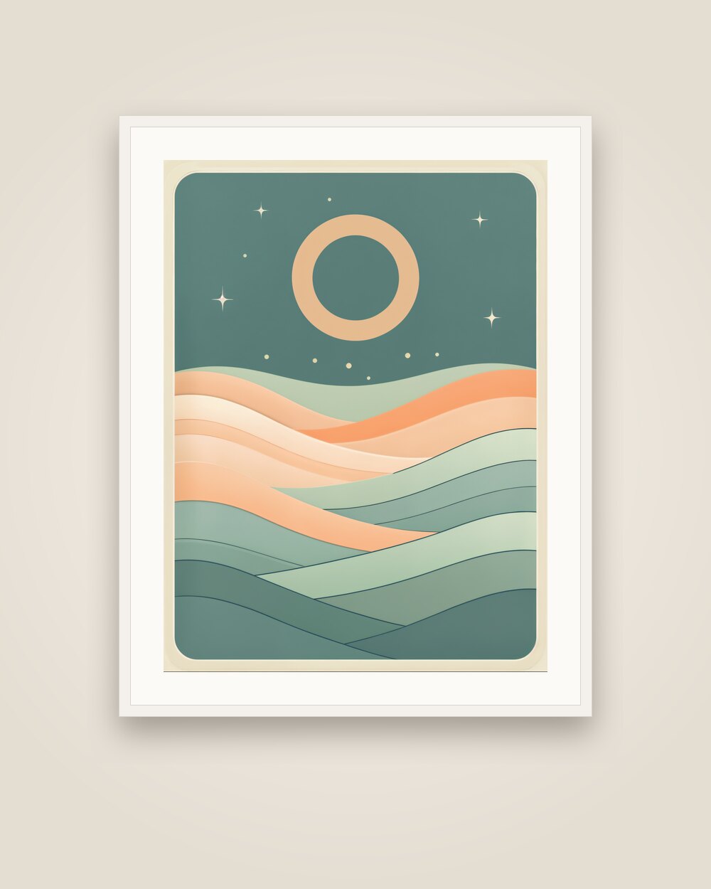 Solar Eclipse Art Print