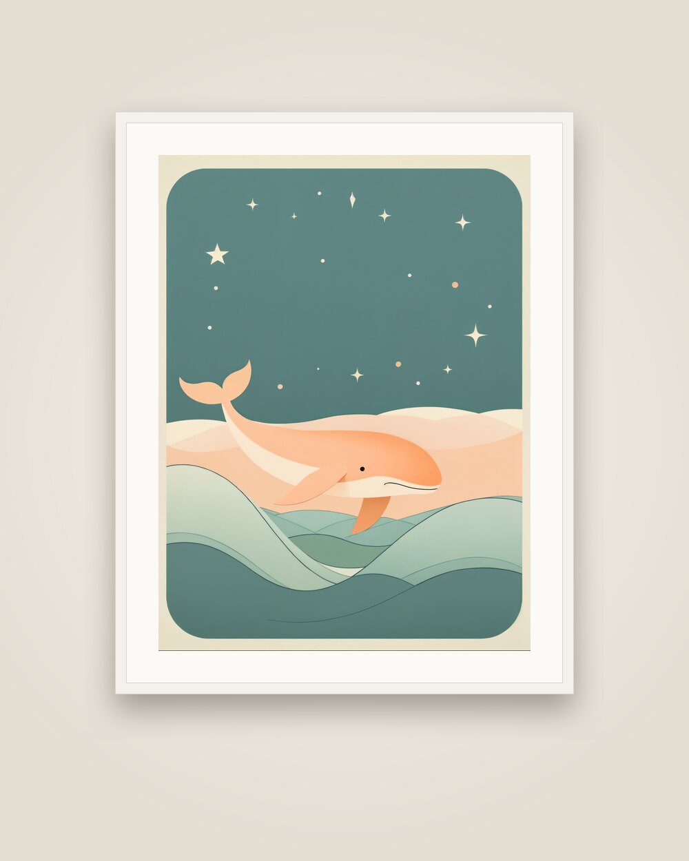 Space Whale Art Print