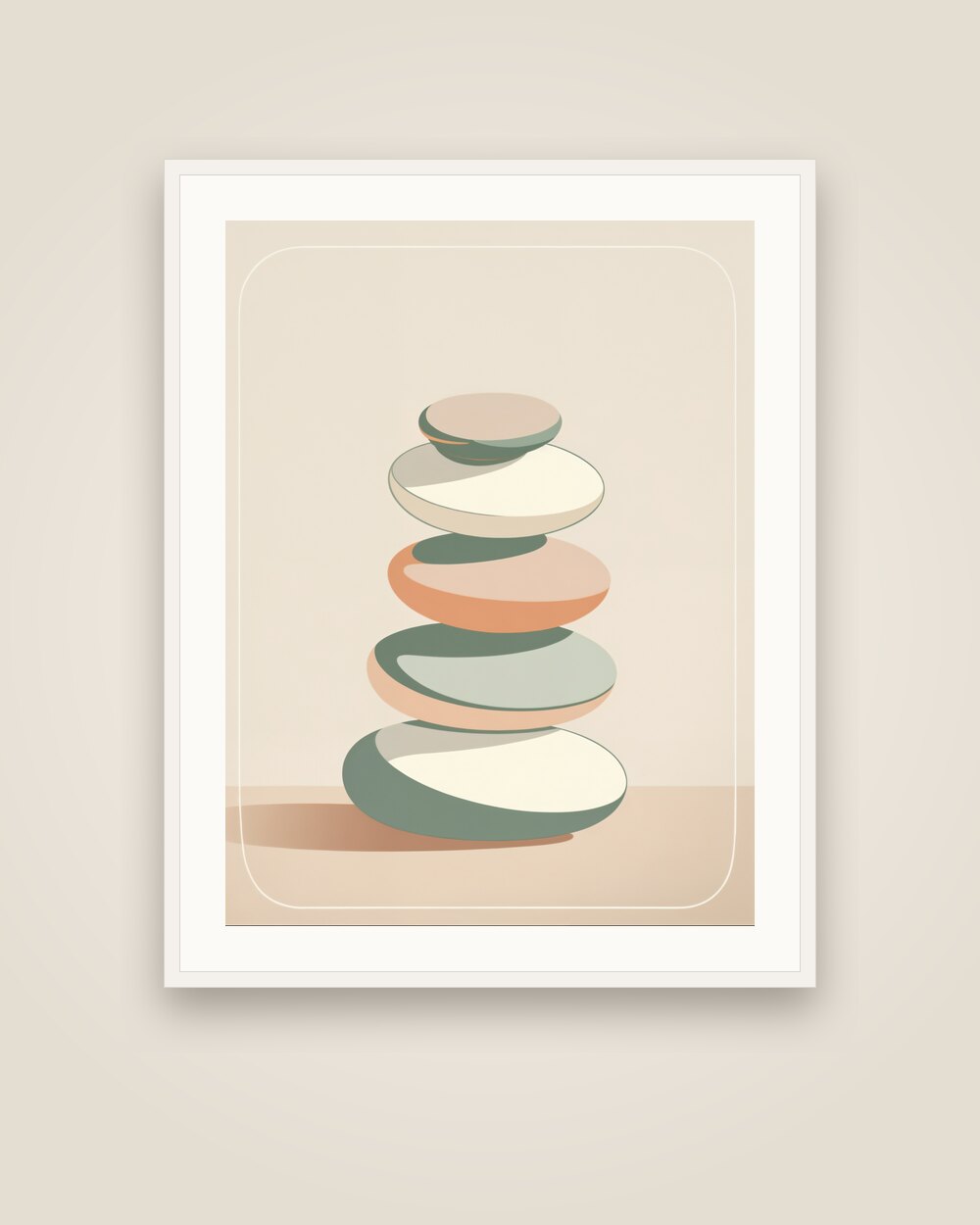 Stacked Stones Art Print