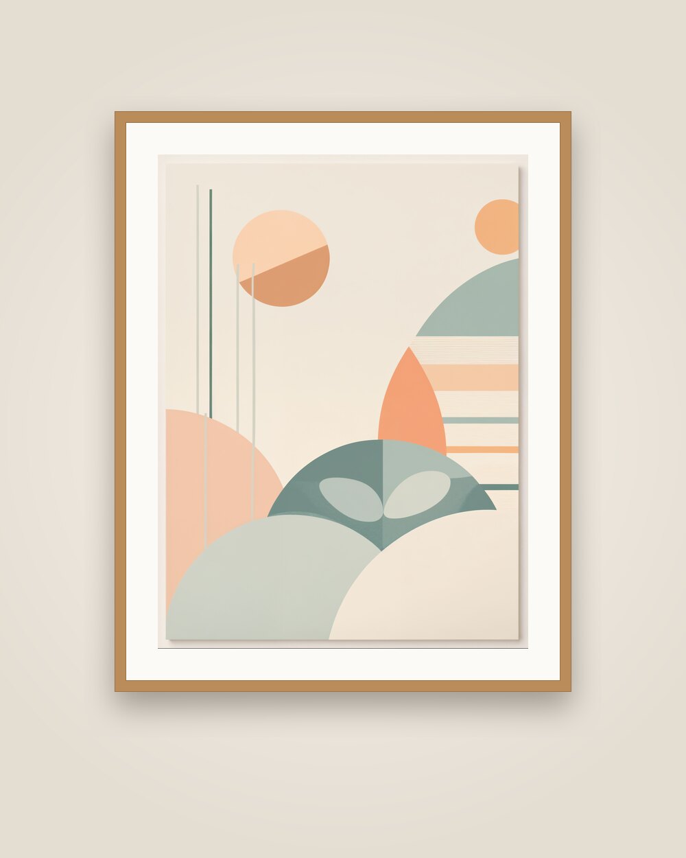 Stripes and Dots Art Print