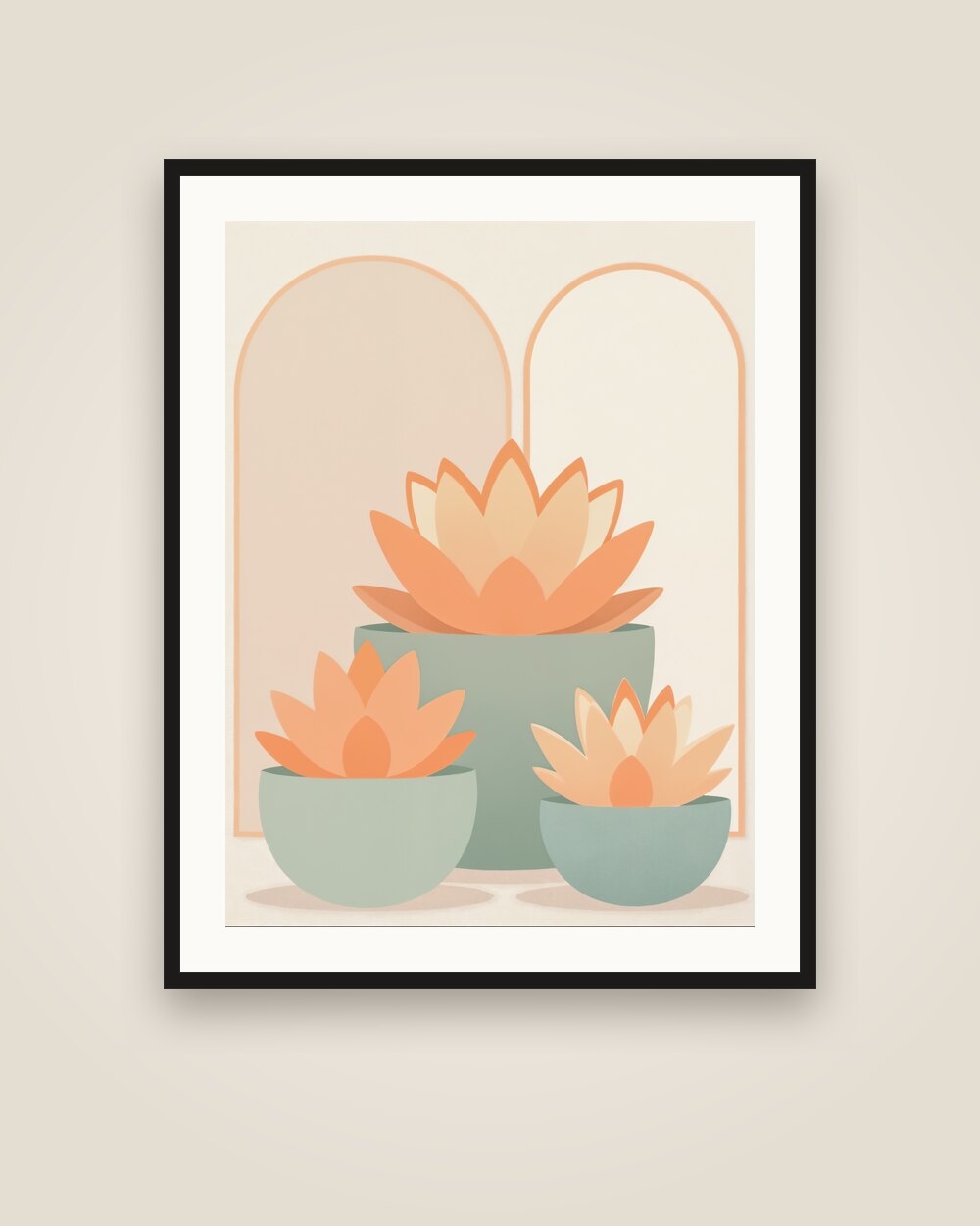 Succulent Garden Art Print