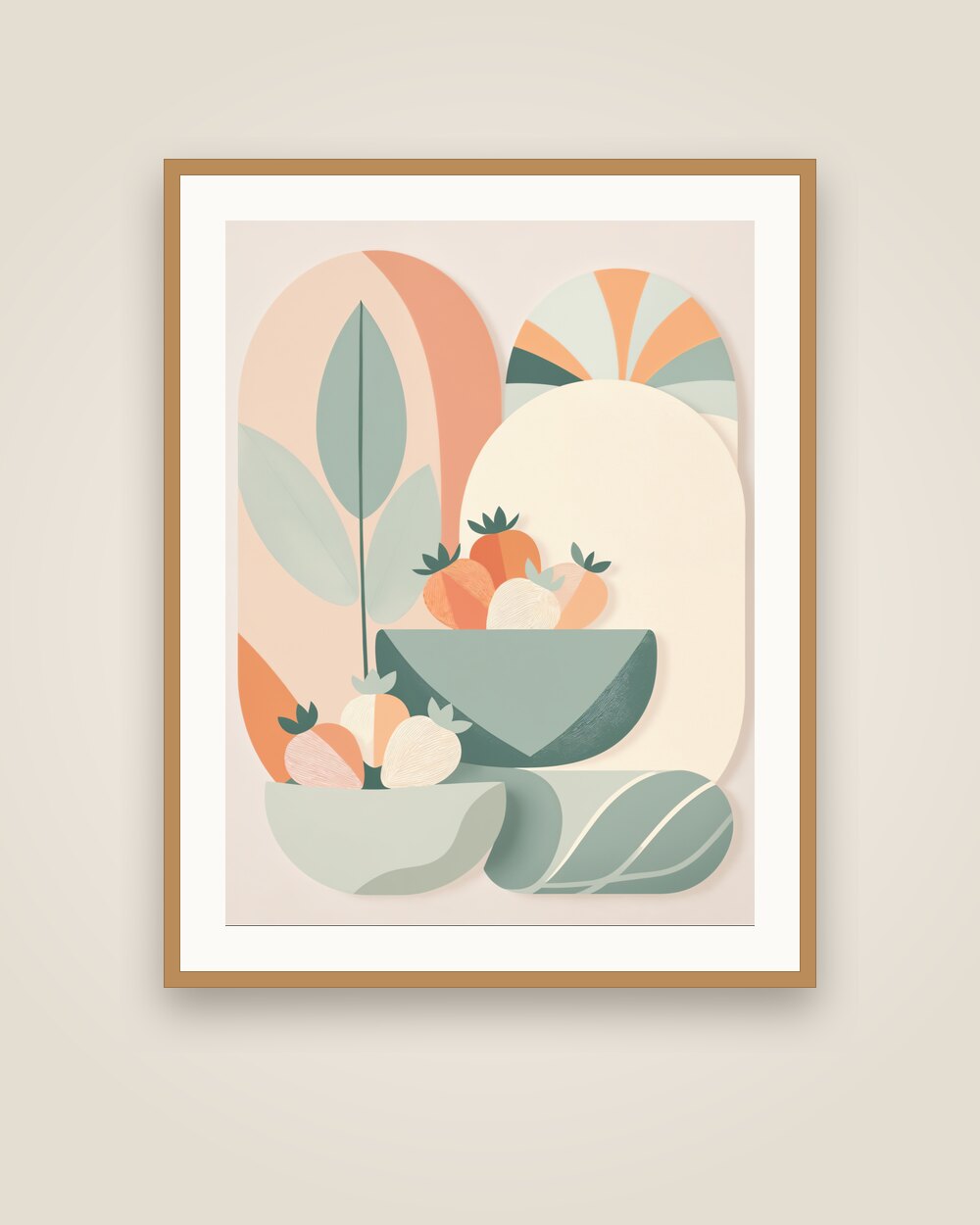 Summer Fruit Platter Art Print