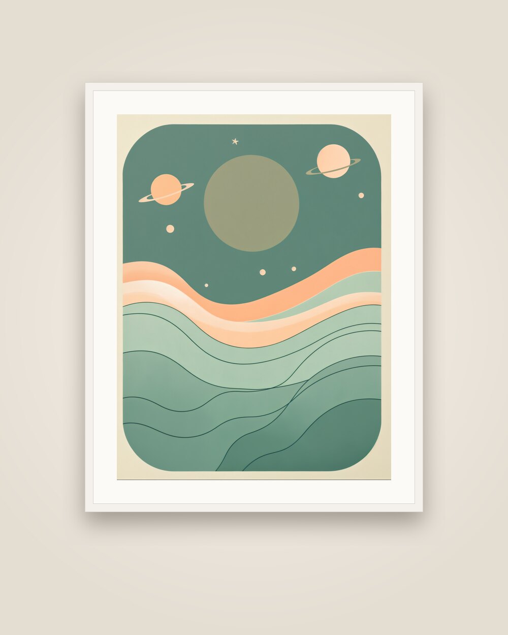 Sun and Planets Art Print