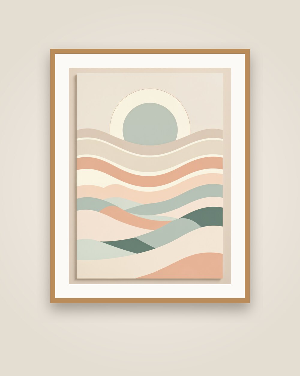 Sunset Bands Art Print
