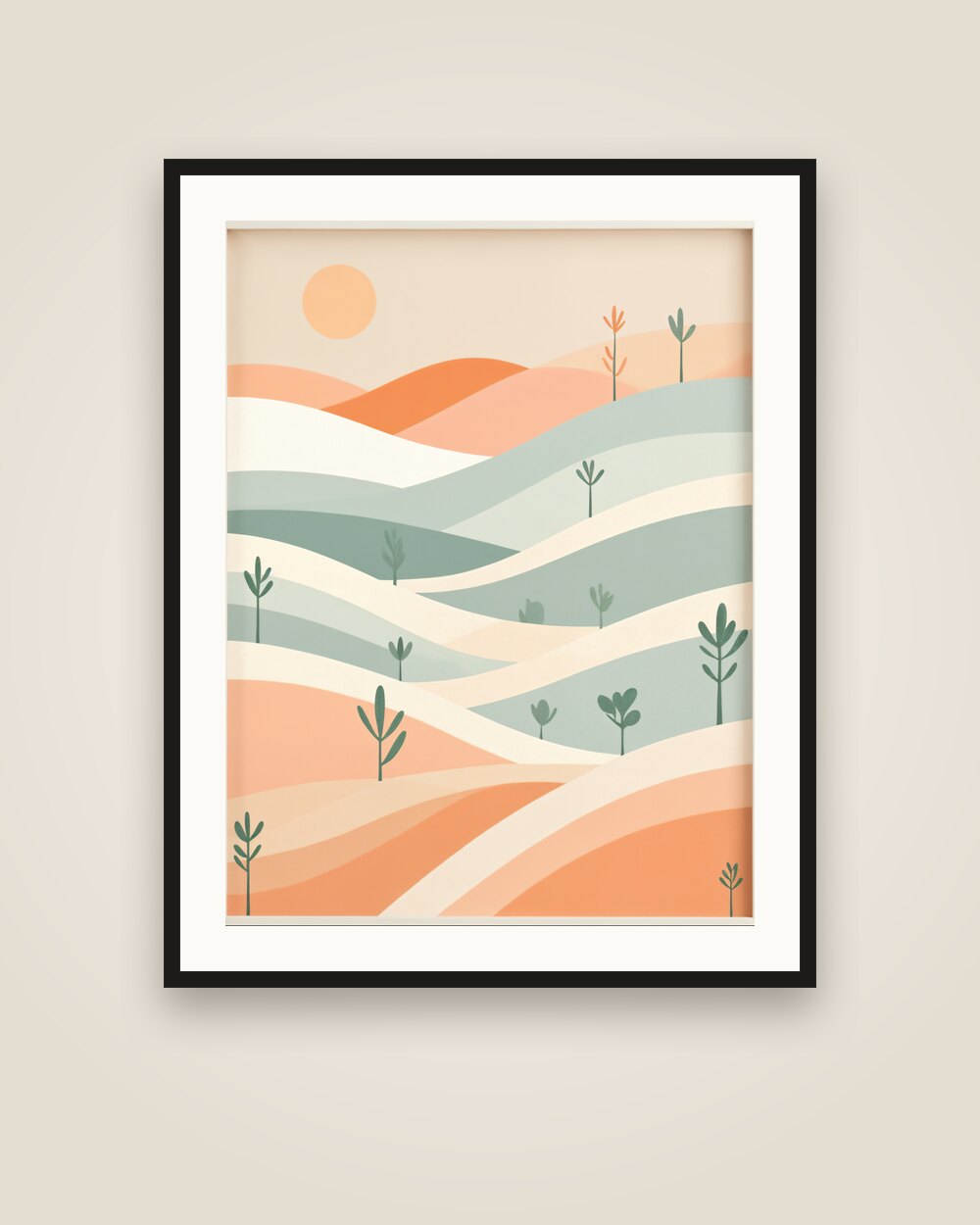 Tea Plantation Art Print