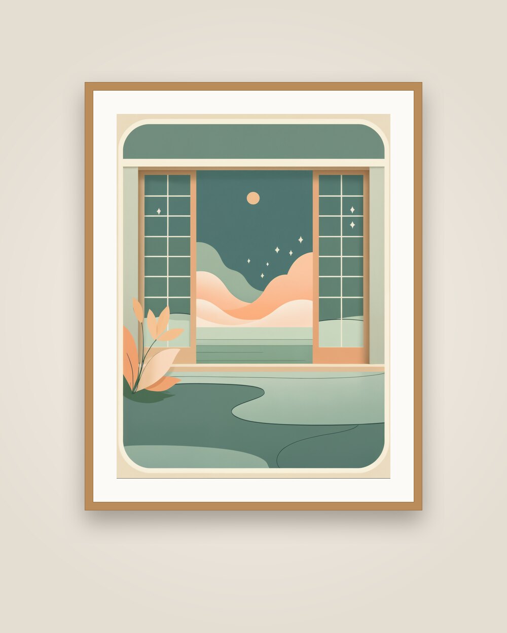 Tea Room Art Print
