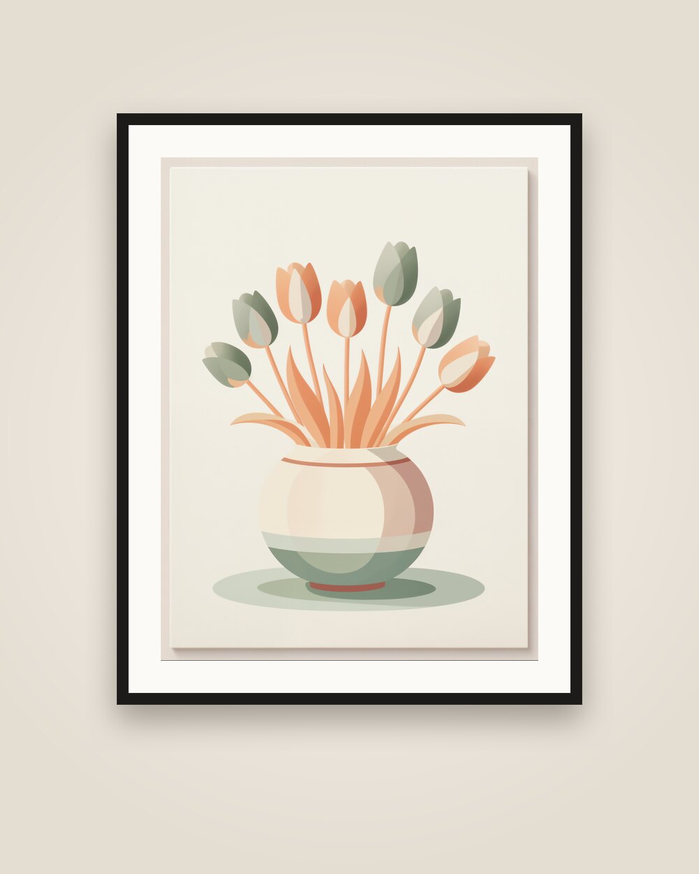 Tulips in a Vase Art Print