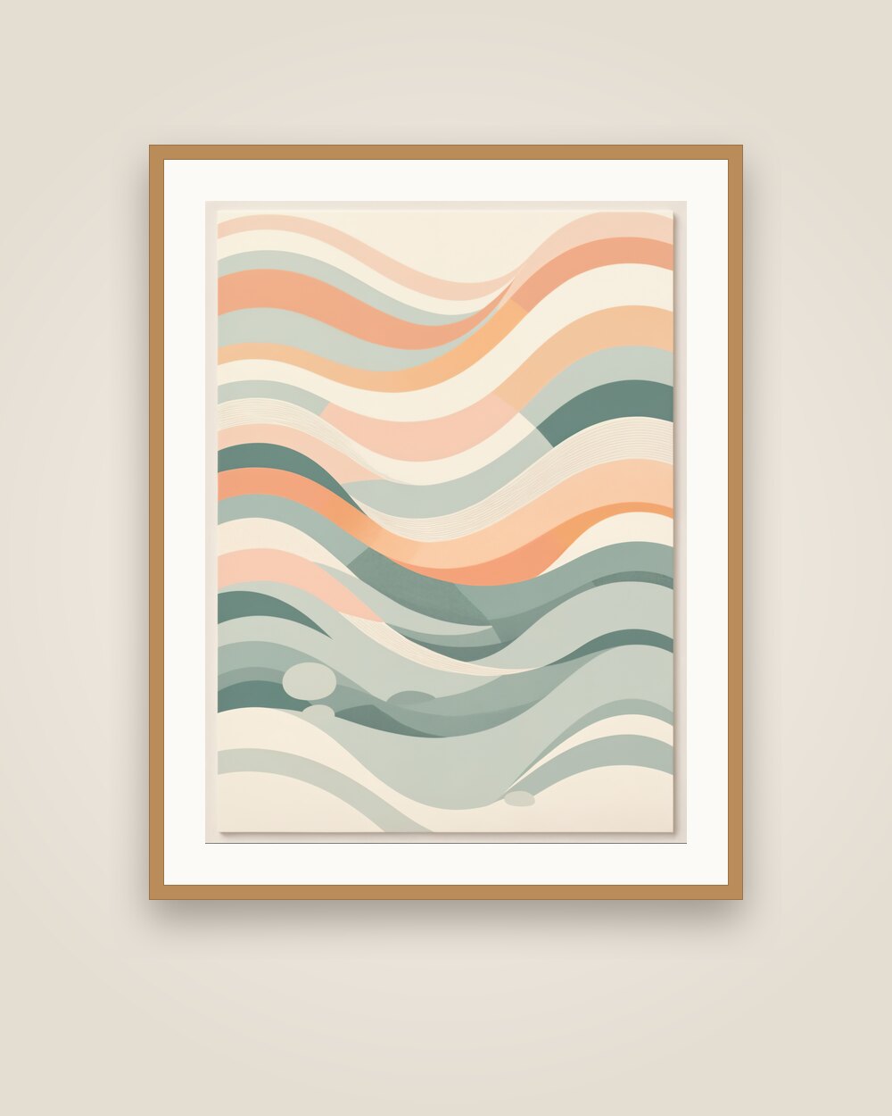 Wave Lines Art Print