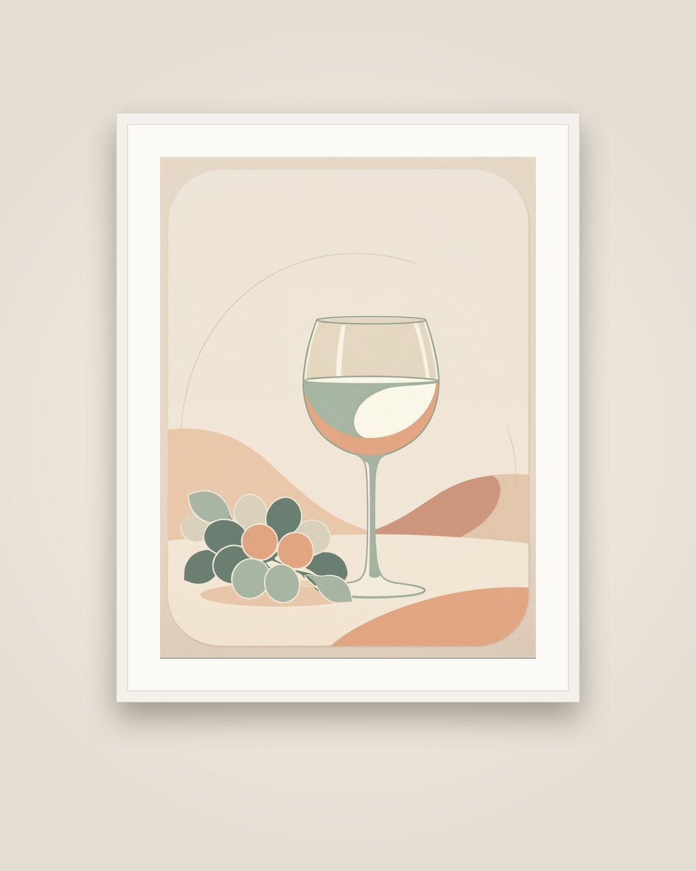 Wine and Grapes Art Print